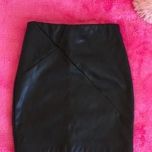 Dynamite Faux Leather Skirt